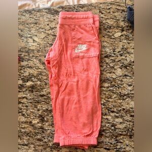 Pink Nike joggers
